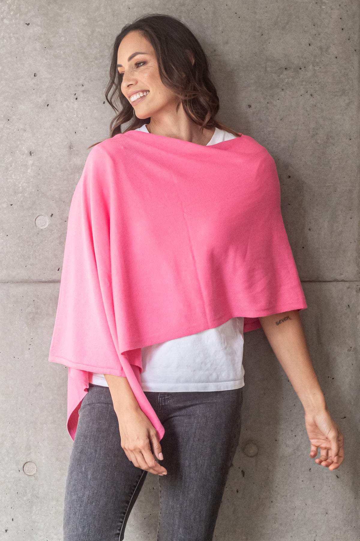 Rosé Cotton Cashmere Topper