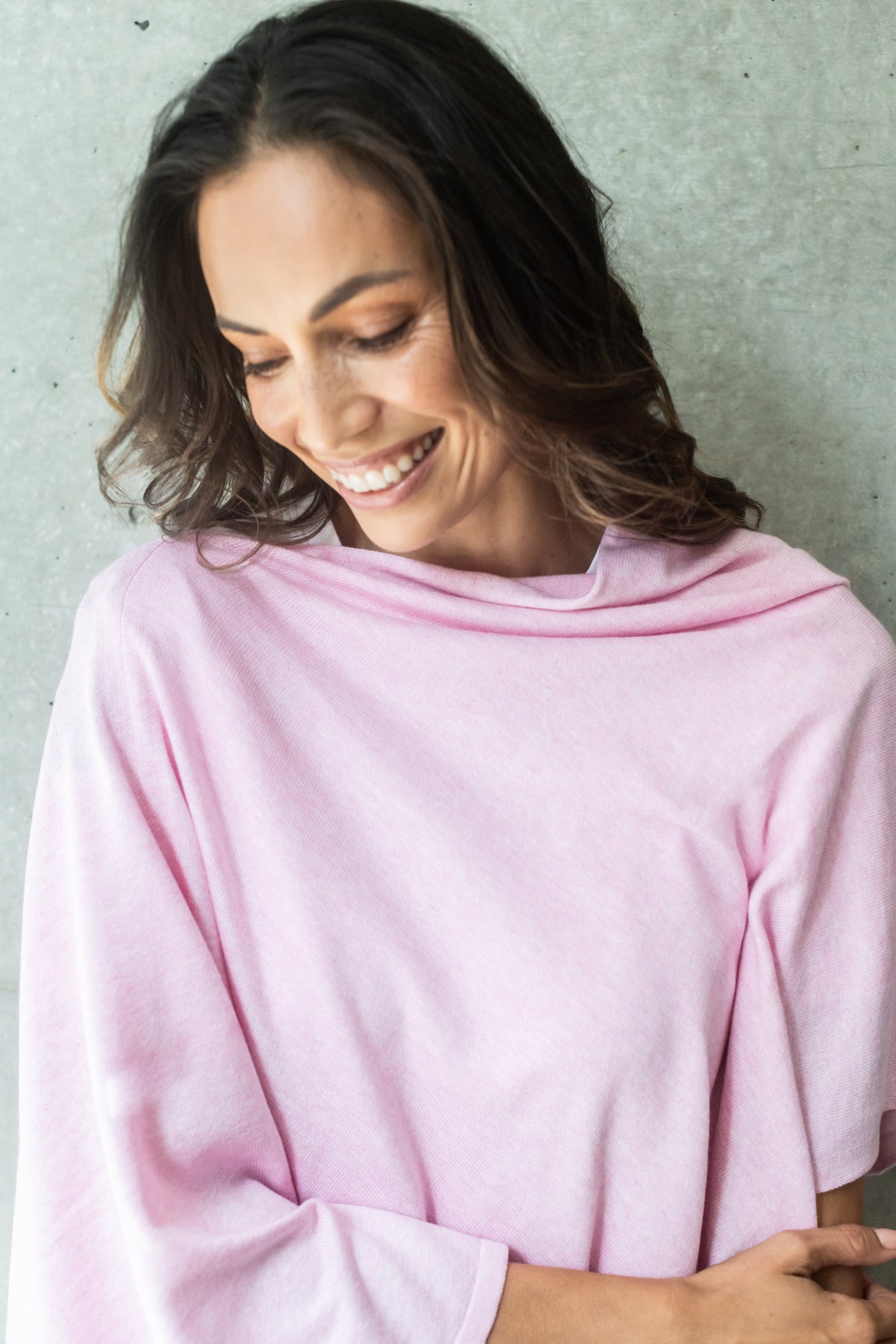 Bermuda Pink Cotton Cashmere Topper