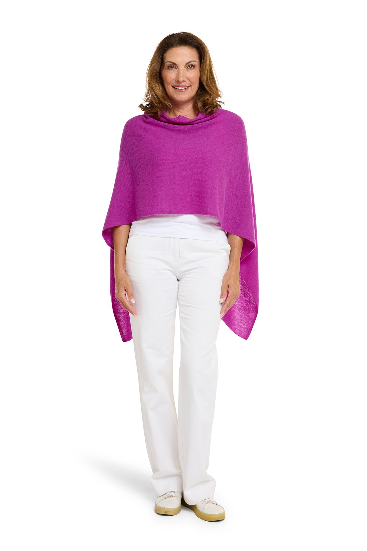 Boysenberry Cashmere Topper