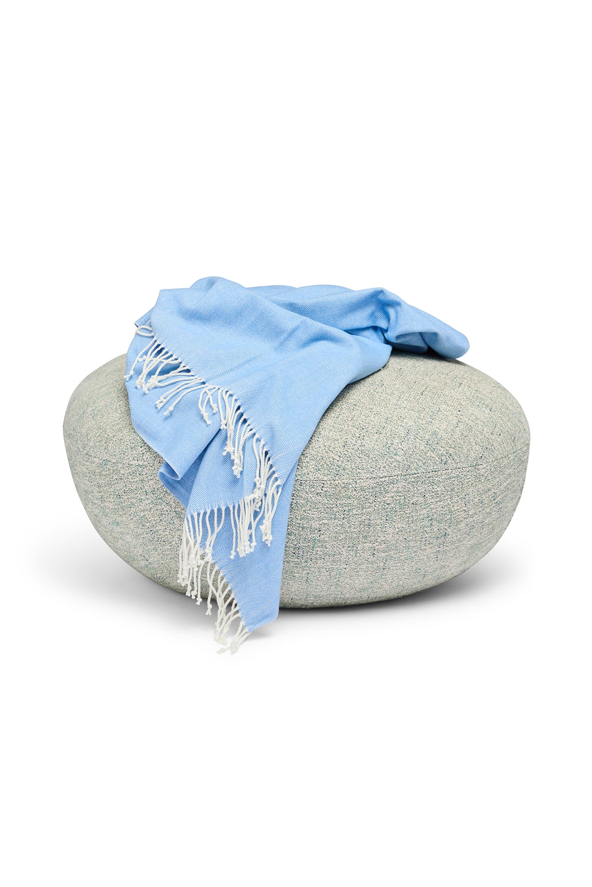 Herringbone Throw Carolina Blue