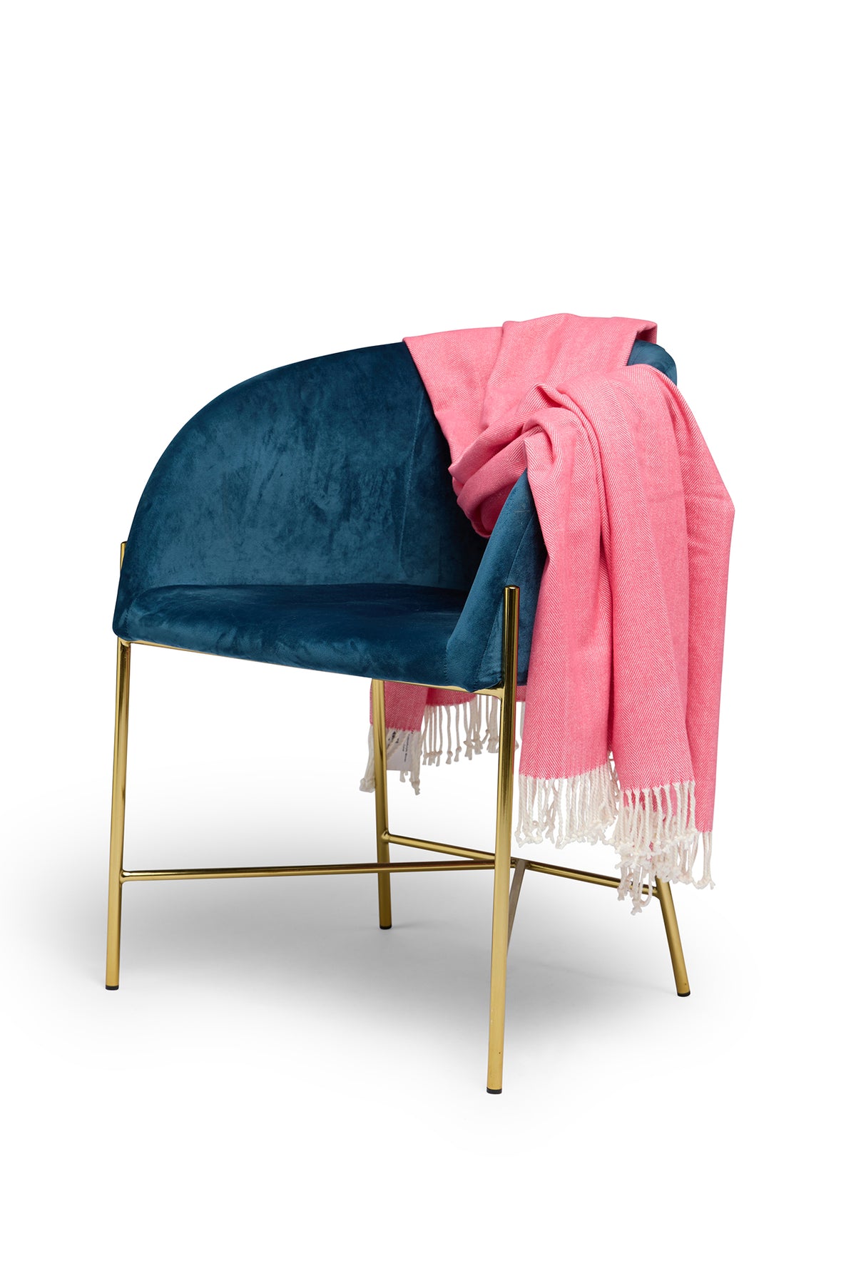 Herringbone Throw Coral Island