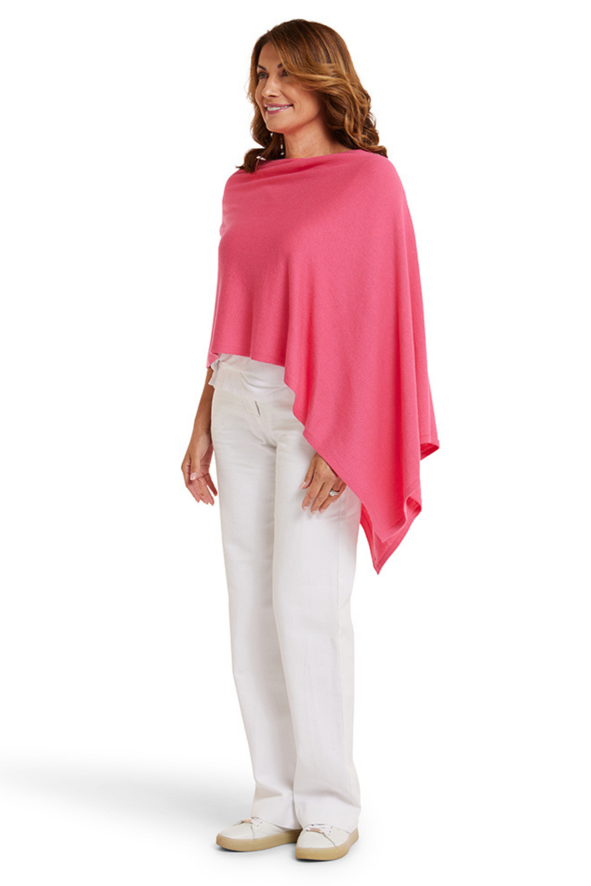 Passion Pink Cotton Cashmere Topper