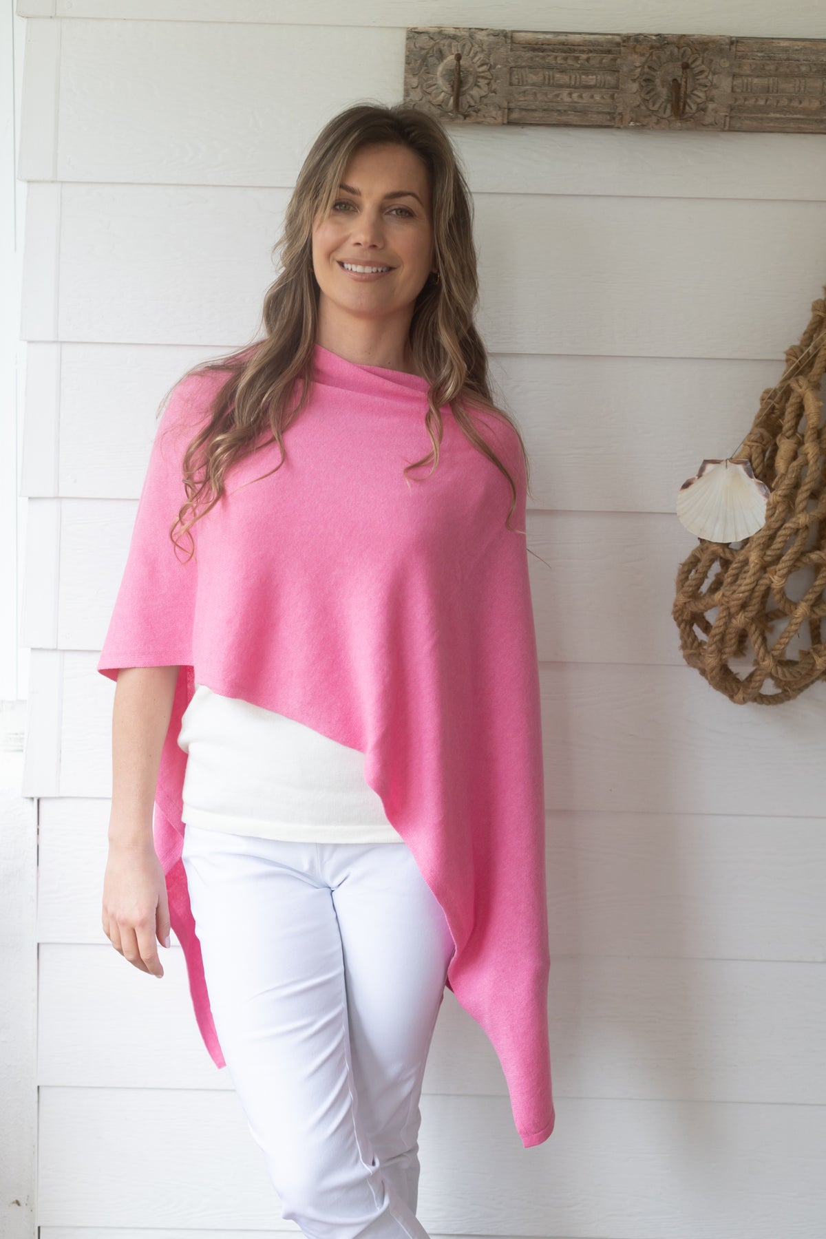 Rosé Cotton Cashmere Topper