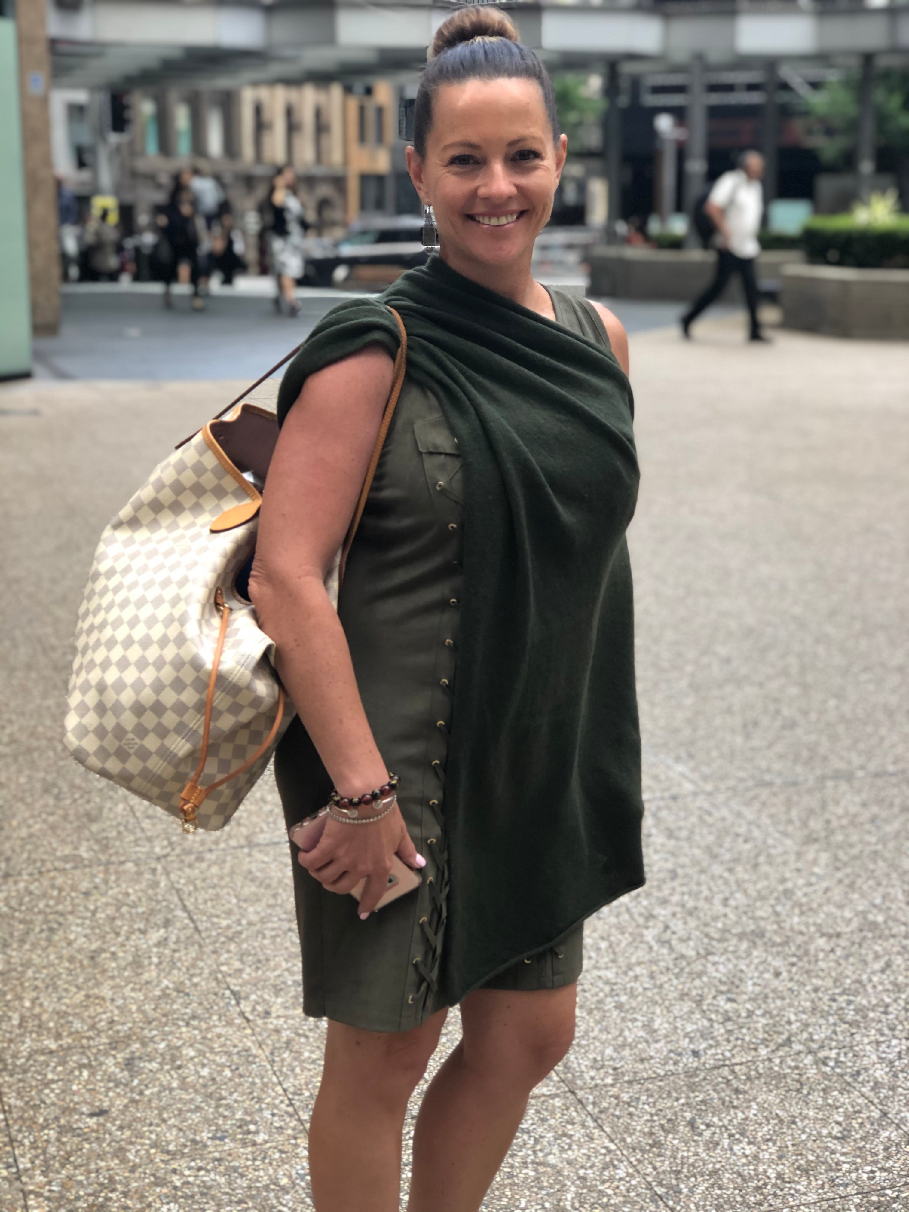 Olive Cashmere Topper
