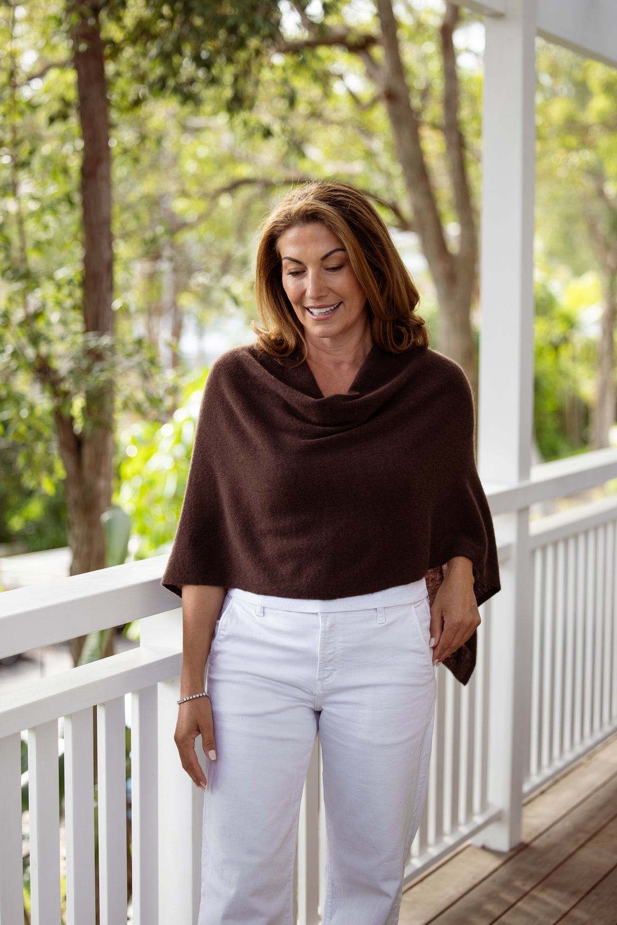 Mocha Cashmere Topper