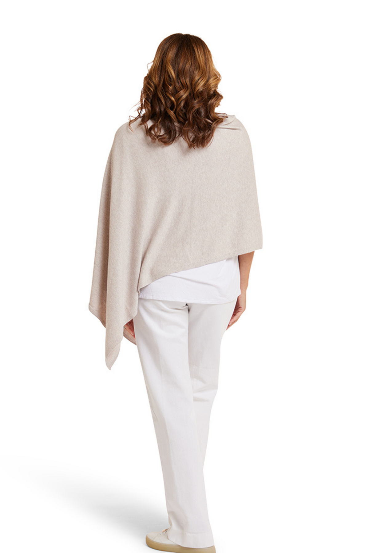 Ecru Cotton Cashmere Topper