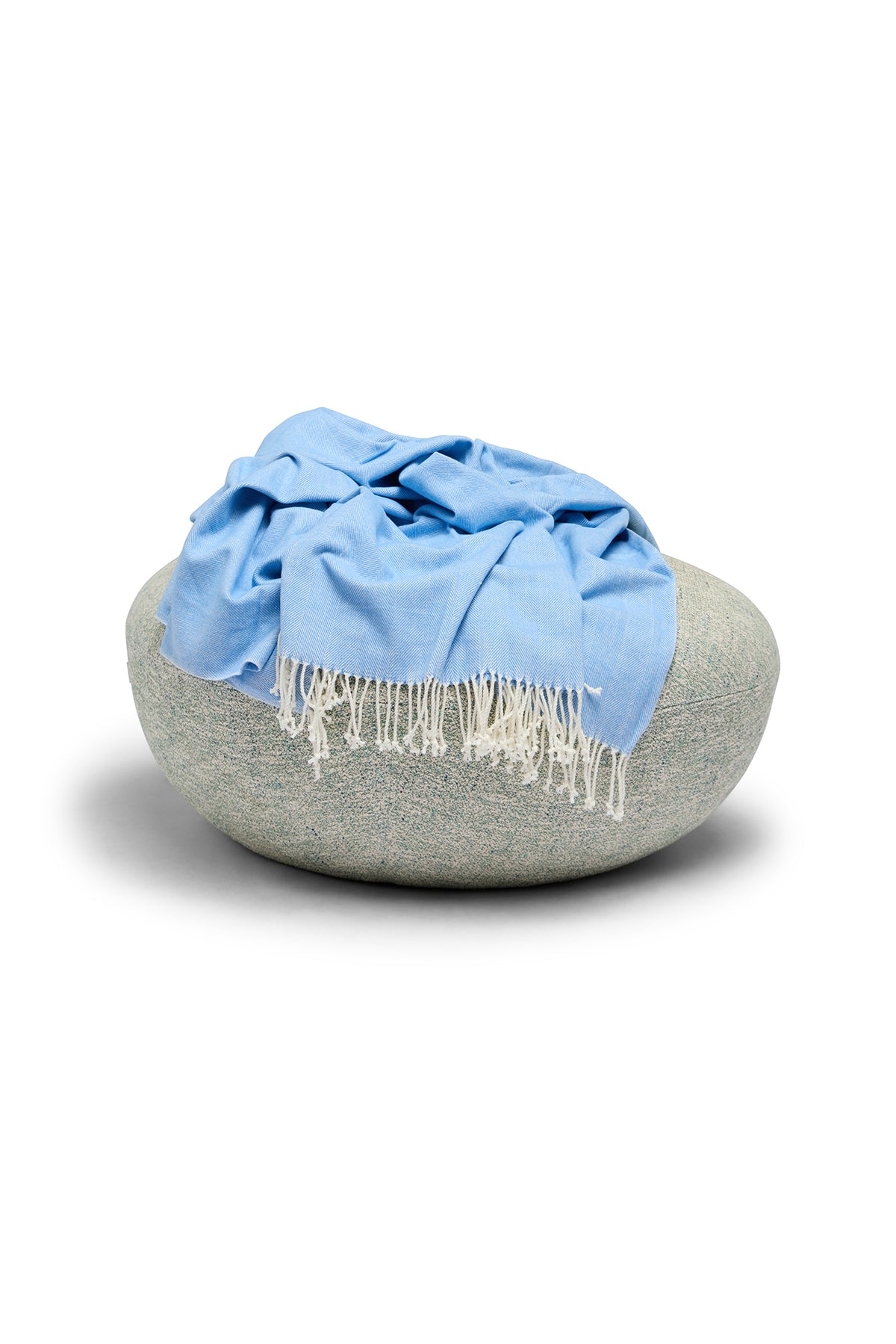 Herringbone Throw Carolina Blue