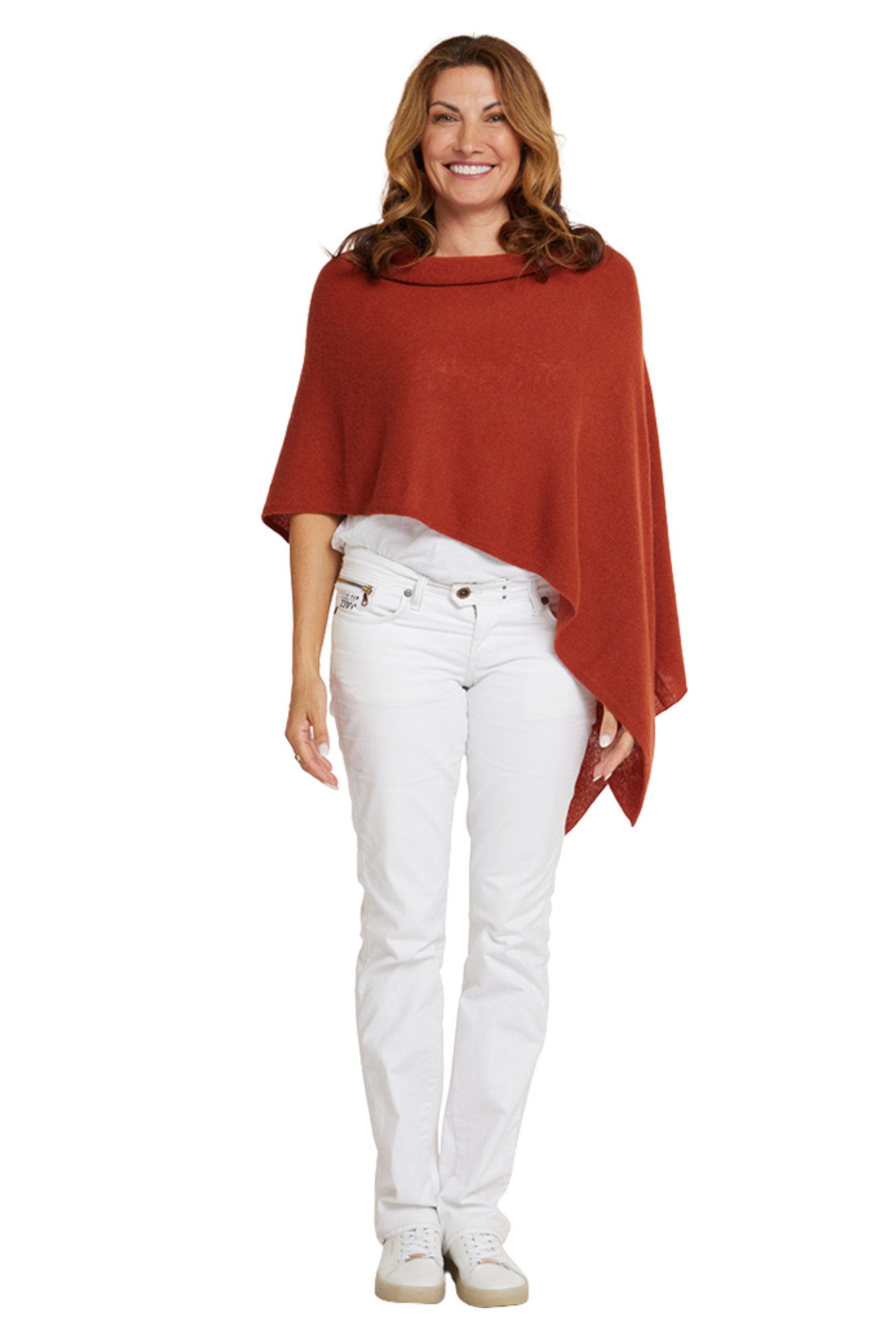 Rust Cashmere Topper