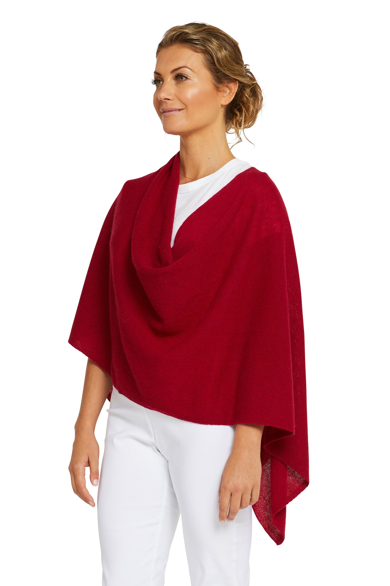 Red Velvet Cashmere Topper