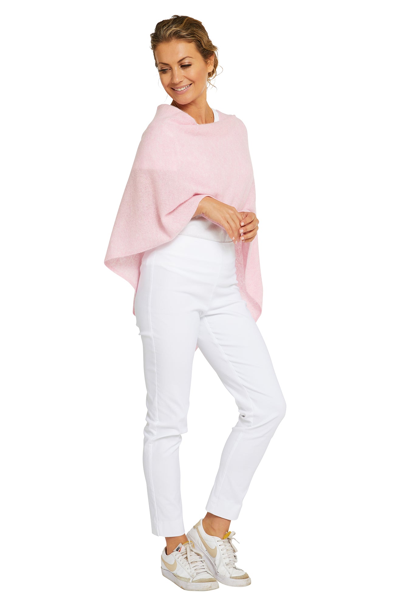 Pink Swirl Cashmere Topper